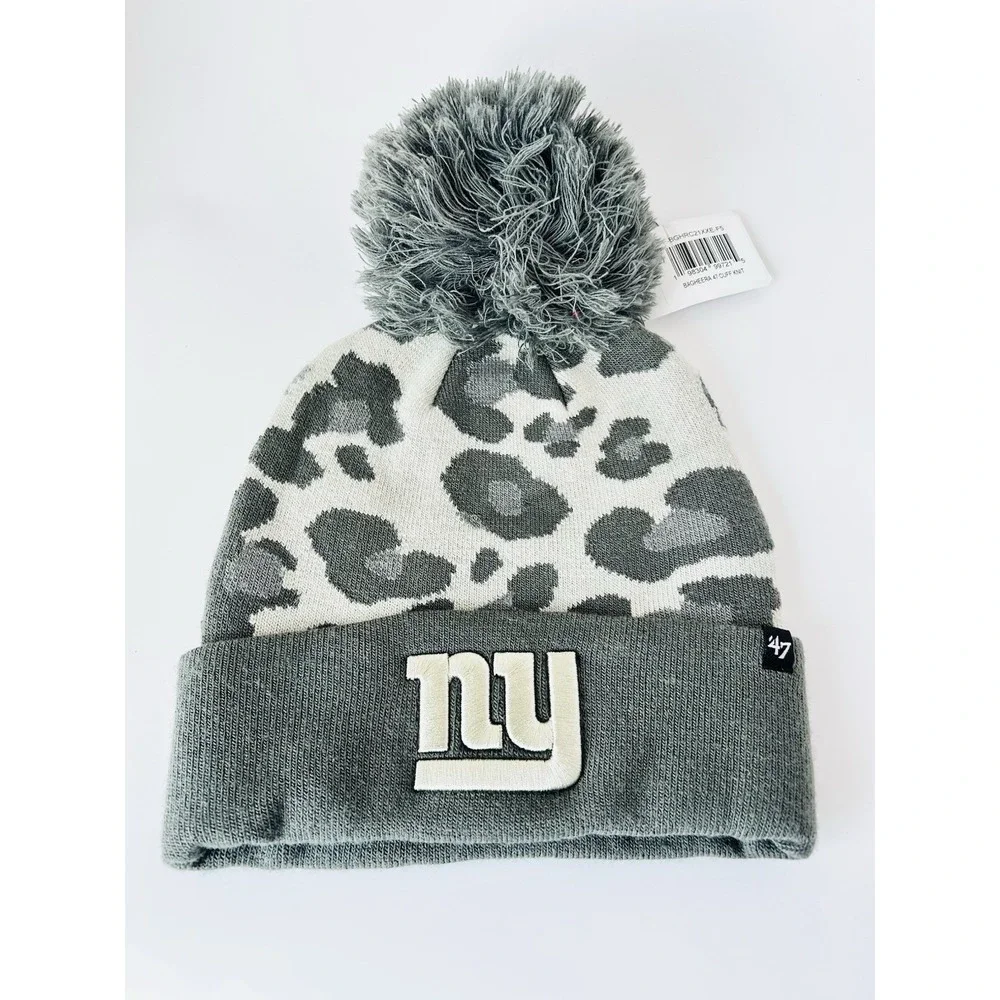 NY Giants '47 Women's Bagheera Cuff Knit Beanie Winter Cap NEW With Tags
